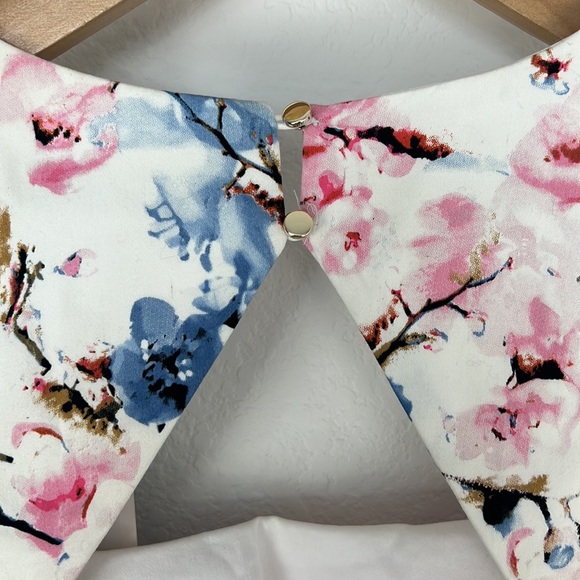 Concept Club Floral Spring Square Neckline & Key Hole Back Dress Size Small NWT - Picture 8 of 11